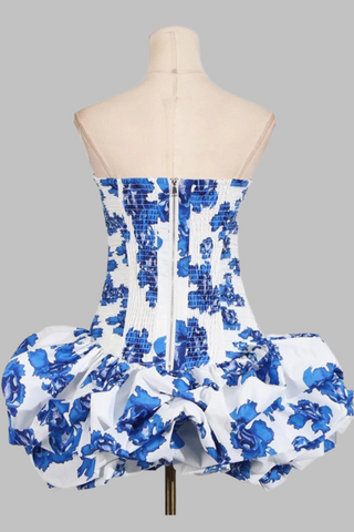 Strapless Bubble Mini Dress