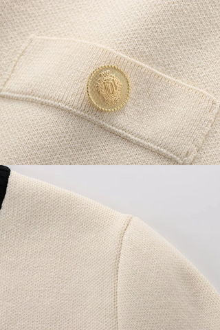 Elegant Short Sleeve Knit Cardigan