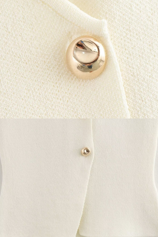 Summer Buttoned Knit Top