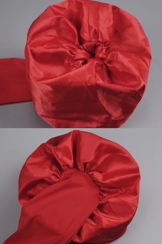 Sculpted Lantern Sleeve Off-Shoulder Long Dress