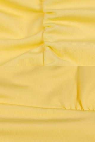 Double-Layered Ruched Backless Mini Dress with Spaghetti Straps