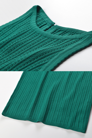 Ribbed Knit Sleeveless Maxi Dress – Bodycon Fit & Back Keyhole Detail