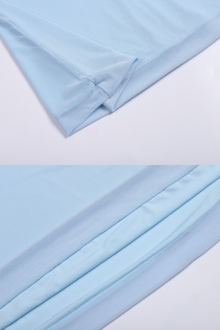 Sky Bloom Mesh LongDress