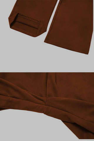 Two-Piece Cropped Hoodie and Wide-Leg Sweatpants Set