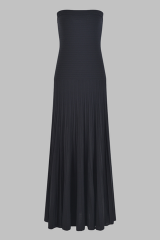 Ice Silk Strapless Long Dress