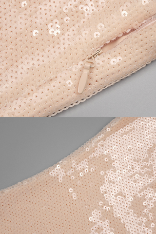 Bloom Sequin Halter neck backless long dress