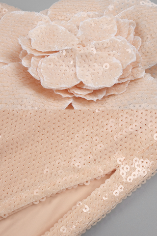 Bloom Sequin Halter neck backless long dress