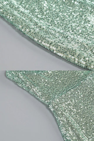 Sequin Halter Neck Maxi Dress – Backless, Bodycon Fit