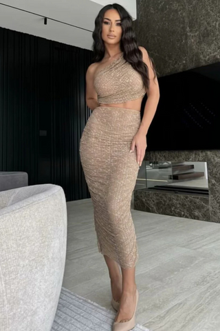 Golden Dusk Sequin  Set