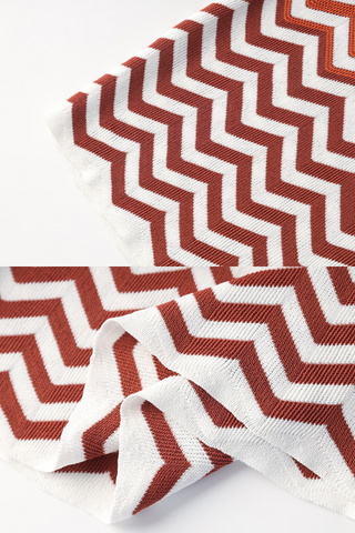 Sunset Chevron Short Sleeve Gradient Knit Patterned  Long Dress