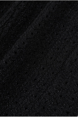 Knitted Two-Piece Set with Round Neck Peplum Cardigan and Midi-Long Mermaid Skirt