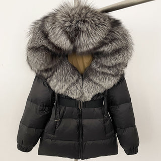 Luxury Puffer Jacket with Removable Premium Fur Collar – High-Quality Winter Coat