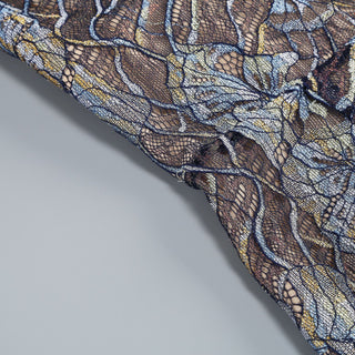 Elegant Black Lace Strapless Corset Long Dress with Sheer Fishtail Skirt and Matching Opera Gloves