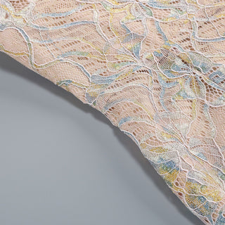 Elegant Black Lace Strapless Corset Long Dress with Sheer Fishtail Skirt and Matching Opera Gloves