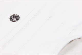 Classic Short Sleeve Polo Button-Up Knitted Mini Dress