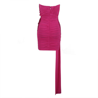 Dalia Elegant Flower Bandage Mini Dress