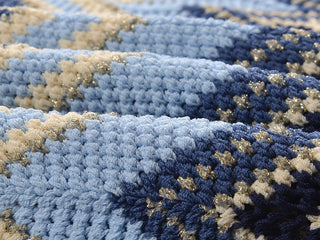 Sleeveless Knitted Long Dress with Zigzag Pattern and Square Neckline