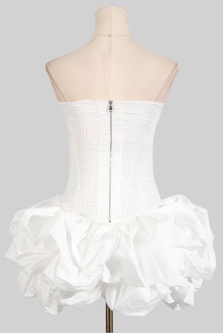 Strapless Bubble Mini Dress