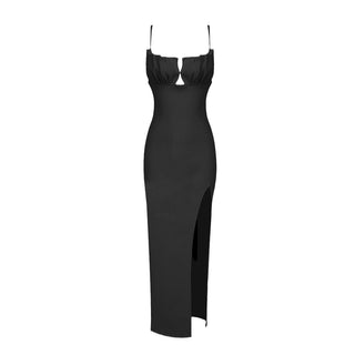 Carla Sleeveless Backless Spandex Midi Dress