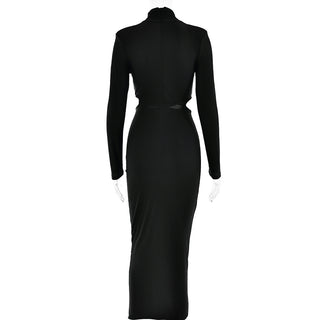 Elegance Backless Satin Long Dress