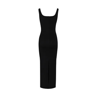 Starlit Beaded Backless Dress