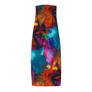 Marble Marvel Strapless Mesh Mini Dress