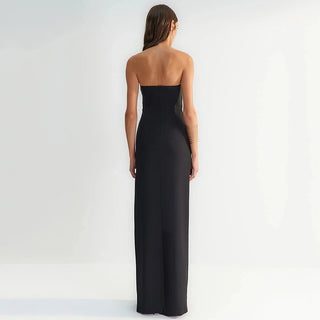 Strapless Diamond Bandage Long Dress