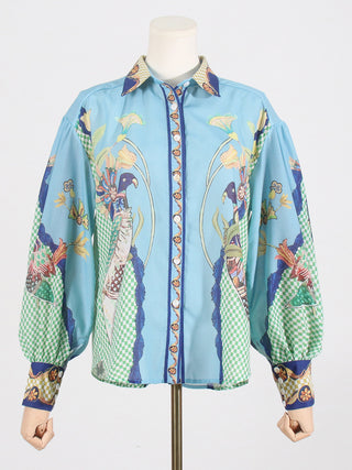 Azure Sky Long Sleeve Print Set