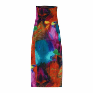 Marble Marvel Strapless Mesh Mini Dress