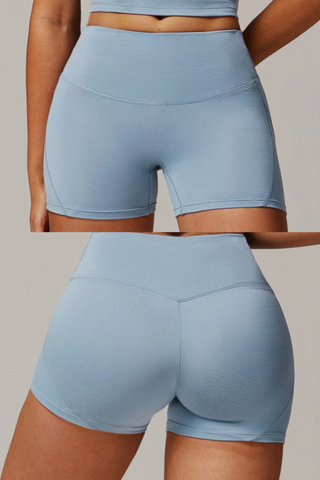 High-Waist Seamless Sport Shorts
