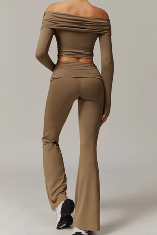 High-Waist Flare Sport Leggings
