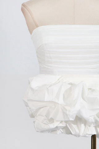 Strapless Bubble Mini Dress