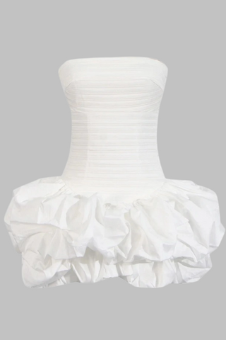 Strapless Bubble Mini Dress