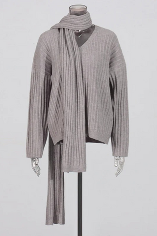 Cozy Luxe Ribbed Knit 3-Piece Set