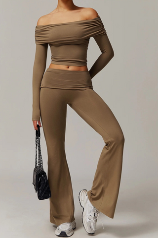 High-Waist Flare Sport Leggings