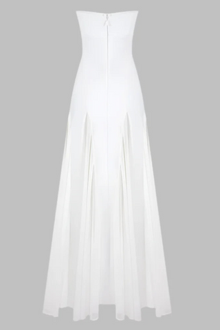 Strapless Mesh-Bandage long dress