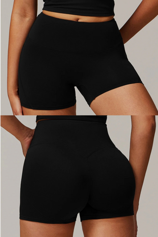High-Waist Seamless Sport Shorts