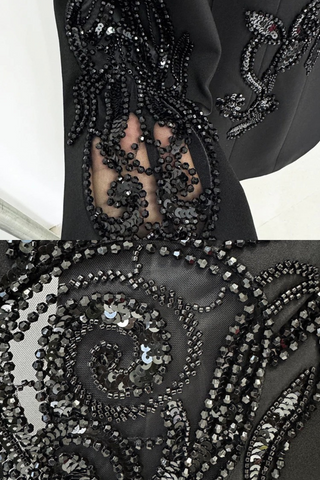 Embellished Back Cut-Out Blazer