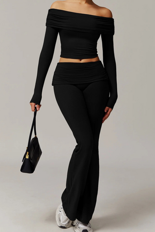 High-Waist Flare Sport Leggings