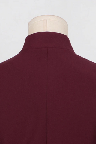 Elegant Tailored Blazer & Pleated Maxi Skirt Set