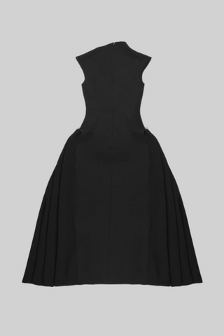 Elegant Sleeveless Asymmetrical Long Dress