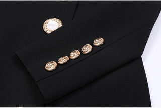 Elegant Long Sleeve Mini Dress with Fitted Silhouette and Button Accents