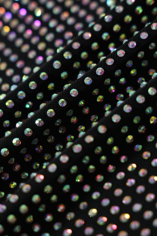 Crystal Embellished Sleeveless Bodycon Long Dress