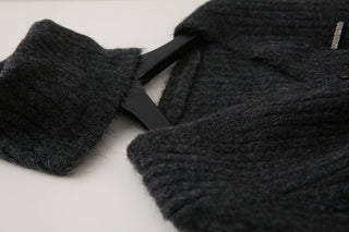 3-Piece Knitted Set - V-Neck Sweater, Cardigan, and Wide-Leg Pants