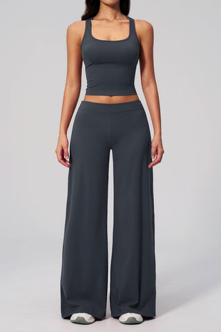 Flow Racerback Tank & Wide Leg Pants Set