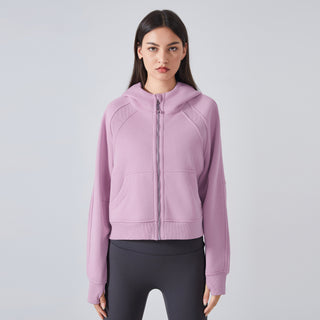 Loose Warm Full-Zip Sports Sweater