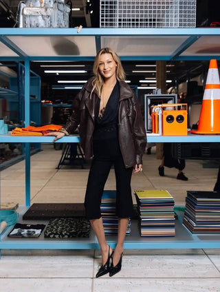 Classic Aviator Leather Jacket with High Neck, Utility Pockets, and Structured Fit