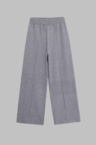 Ribbed Knit V-Neck Cardigan & Wide-Leg Pants Lounge Set – Soft Stretch Knit, Long Sleeves, Relaxed Fit