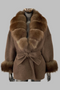 BROWN+IMITATION MINK