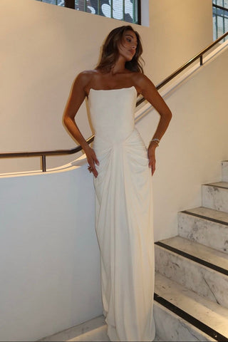 Luxe Corset Drape Maxi Gown
